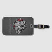 Bulldogs Mascot Gepäck Tag Gepäckanhänger (Vorderseite (Horizontal))
