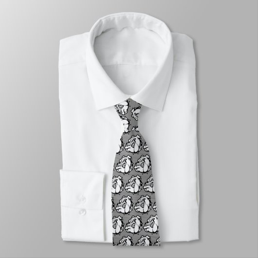 Bulldogs Mascot Necktie Krawatte (Gebunden)