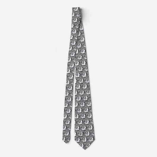 Bulldogs Mascot Necktie Krawatte (Rückseite)