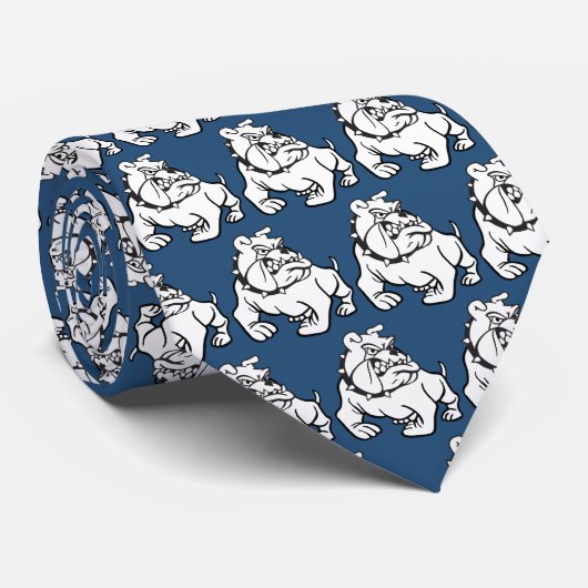 Bulldogs Mascot Necktie Krawatte (Gerollt)