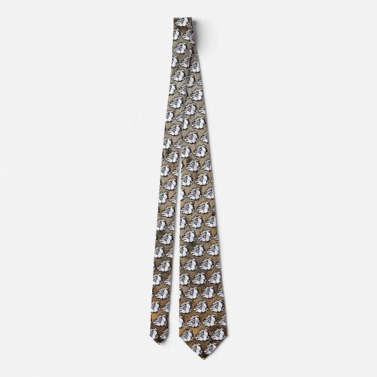 Bulldogs Mascot Necktie Krawatte (Rückseite)