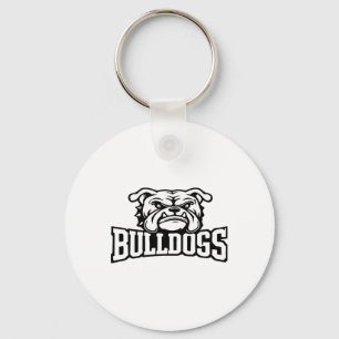 Bulldogs-Maskottchen Zurück zur Schule Teamgeist Schlüsselanhänger