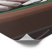 Bulldogs playing poker poster (Ecke)