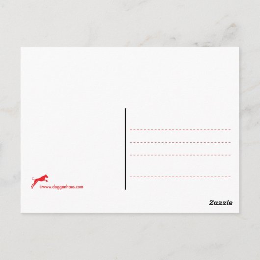 Bulldogs Postkarte (Rückseite)