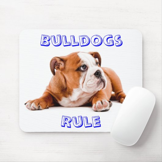 Bulldogs Rule Mousepad (Mit Mouse)