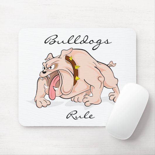 Bulldogs Rule Mousepad (Mit Mouse)