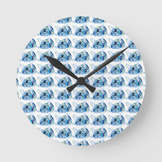 Bulldogs Runde Wanduhr