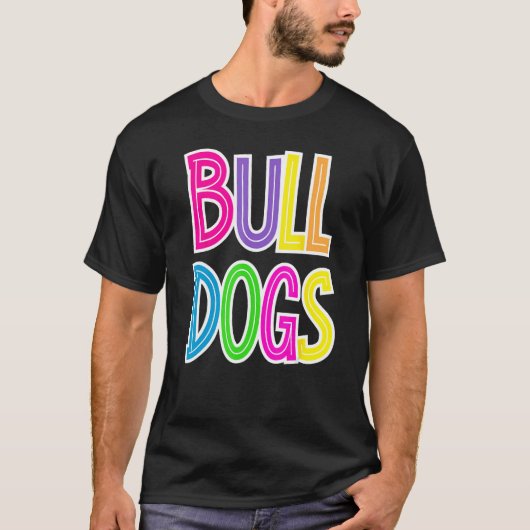 Bulldogs School Spirit Bulldog Spirit Wear T-Shirt (Vorderseite)