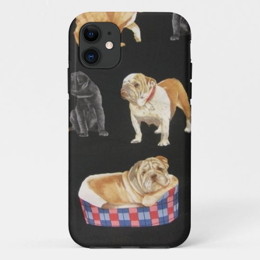 Bulldogs & Shar Peis Case-Mate iPhone Hülle (Rückseite)