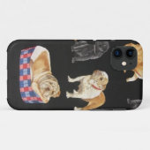 Bulldogs & Shar Peis Case-Mate iPhone Hülle (Rückseite (Horizontal))