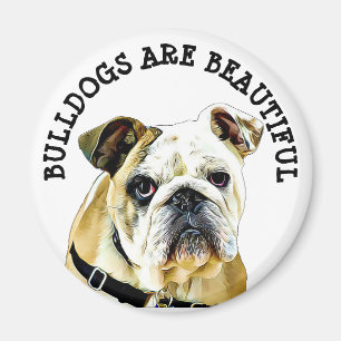 Bulldogs sind ein schönes Magnet