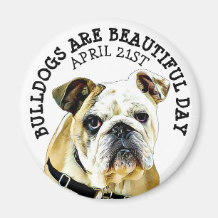 Bulldogs sind ein schönes Tierurlaubsmagnet Magnet