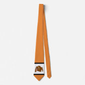 Bulldogs Sports Blue Orange White Necktie Krawatte (Vorderseite)