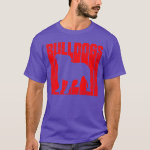 Bulldogs Sportseam Maskottchen Freund T-Shirt