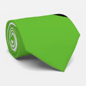 Bulldogs Sportteam Green White Necktie Krawatte (Gerollt)