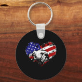 Bulldohherz Schlüsselanhänger (Vorderseite)