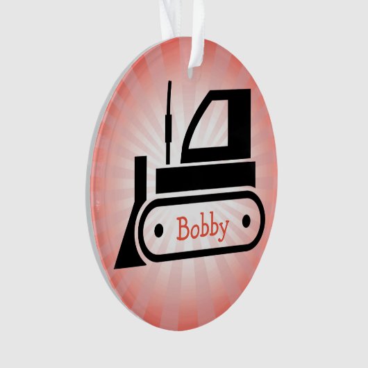 Bulldozer Akrylverzierung Ornament (Vorderseite)