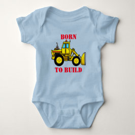Bulldozer Baby Jersey Bodysuit Baby Strampler