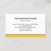 Bulldozer-Bagger Visitenkarte (Rückseite)