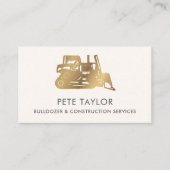 Bulldozer Bau Visitenkarte (Vorderseite)