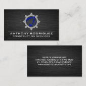 Bulldozer | Baufahrzeug | Erbauer Visitenkarte (Vorne/Hinten)