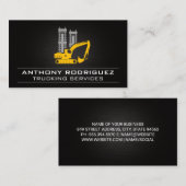 Bulldozer | Baufahrzeug Visitenkarte (Vorne/Hinten)