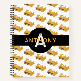 Bulldozer-BaukastenMonogramm Notizblock