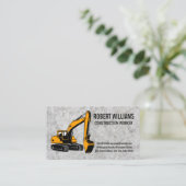 Bulldozer | Beton Terminkarte (Stehend Vorderseite)