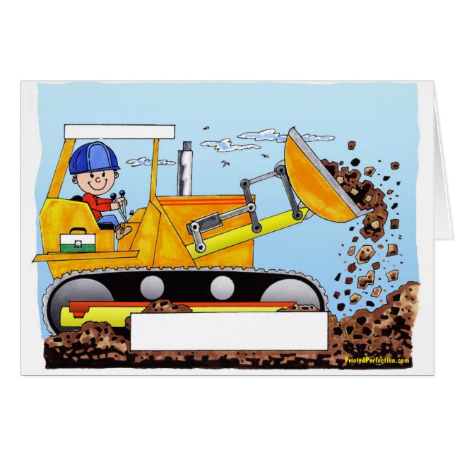 Bulldozer-Betreiber - Personalisiertes Geschenk (Vorderseite (Horizontal))