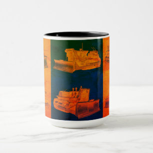 BULLDOZER-BETRIEBSMOTOR - SCHWERE AUSRÜSTUNG TASSE