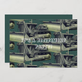 BULLDOZER-BETRIEBSZENTRENNUNG EINLADUNG (Vorne/Hinten)