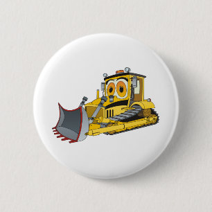Bulldozer-Cartoon Button