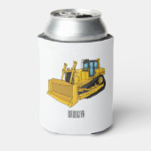 Bulldozer cartoon illustration dosenkühler (Kanne Rückseite)