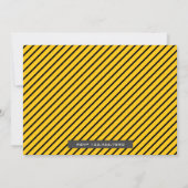 Bulldozer Construction Baby Dusche Einladung (Rückseite)