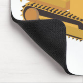 Bulldozer Construction Truck Mousepad (Ecke)