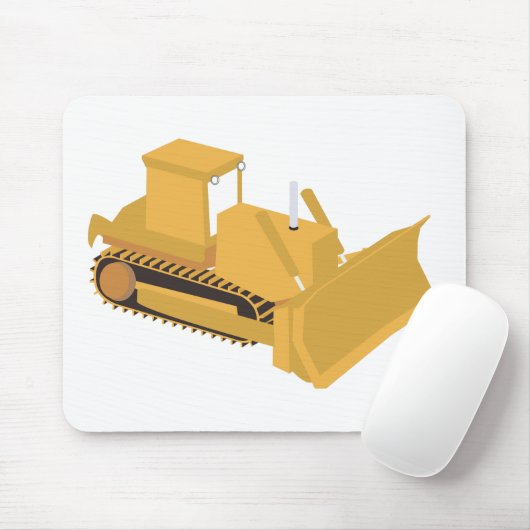 Bulldozer Construction Truck Mousepad (Mit Mouse)