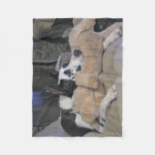 Bulldozer-Decke Fleecedecke (Vorderseite)