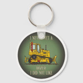 Bulldozer-Dozer-Operator-Angebotskette Schlüsselanhänger (Vorderseite)