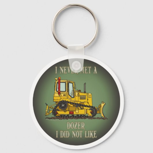 Bulldozer-Dozer-Operator-Angebotskette Schlüsselanhänger (Vorderseite)
