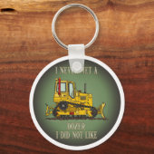 Bulldozer-Dozer-Operator-Angebotskette Schlüsselanhänger (Vorderseite)