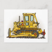 Bulldozer Dozer Postkarte (Vorderseite)