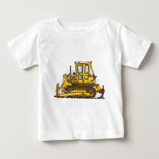 Bulldozer Dozer Säugling T - Shirt (Vorderseite)
