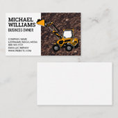 Bulldozer | Erdbeweger Visitenkarte (Vorne/Hinten)