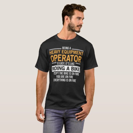 Bulldozer für den Betreiber von Schweranlagen T-Shirt (Vorne ganz)