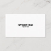 Bulldozer für einfache, weiße Baumaschinen Visitenkarte (Rückseite)