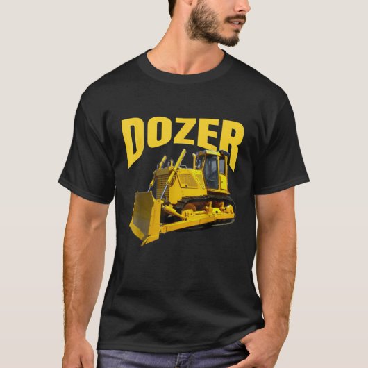 Bulldozer für Kinder und Erwachsene T-Shirt (Vorderseite)