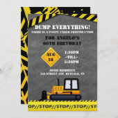 Bulldozer-Geburtstagsparty im Baugewerbe (Vorne/Hinten)