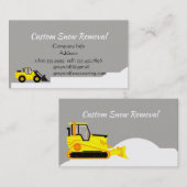 Bulldozer-Geschäft für die automatische Entfernung Visitenkarte (Vorne/Hinten)