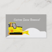 Bulldozer-Geschäft für die automatische Entfernung Visitenkarte (Rückseite)