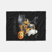Bulldozer Halloween Bootdozer Bauwagen B Fleecedecke (Vorderseite (Horizontal))